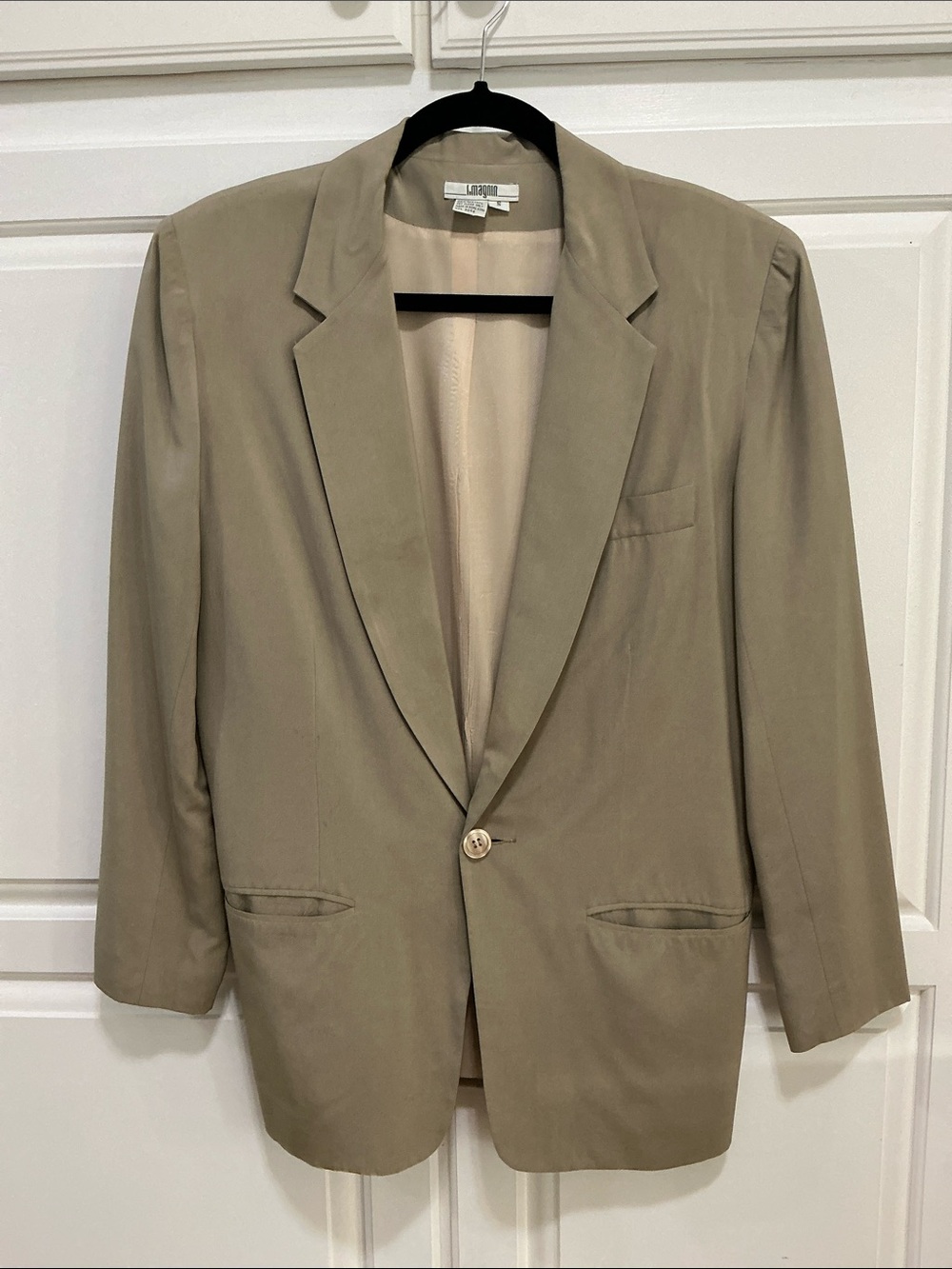 Light Beige women’s Single-Button Blazer